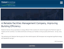 Tablet Screenshot of piedmontservicegroup.com